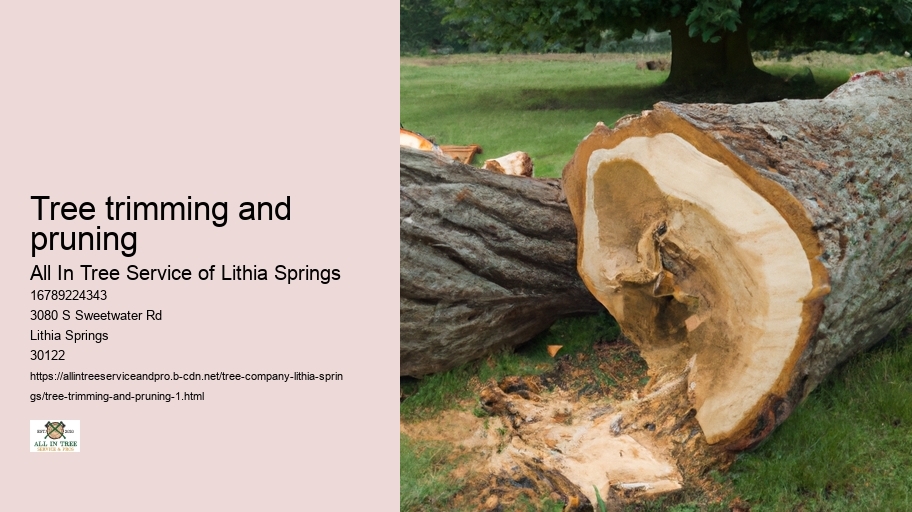 Tree trimming and pruning